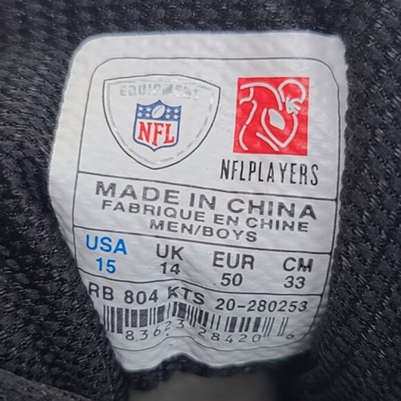 Reebok Pro Burner Speed Mid M3 NFL Football Cleats 20-280253 Men's 15 - Picture 8 of 9